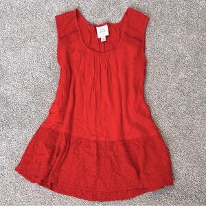 Knox Rose Vibrant Red Top Woman’s M